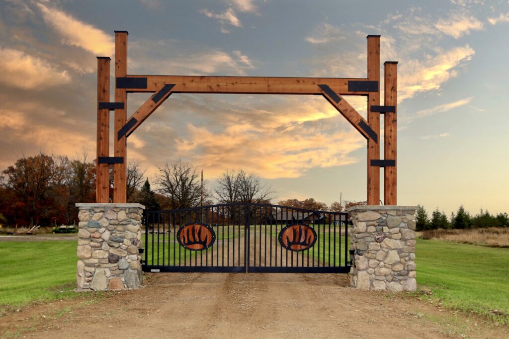 powder-coated ornamental iron